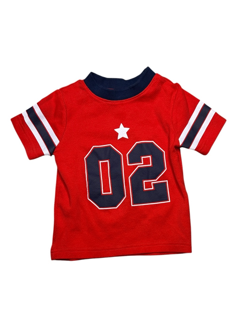Max Kids Red Jersey Style T-Shirt Size 3-4Y